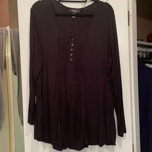 Style & Co3x black long sleeves shirt